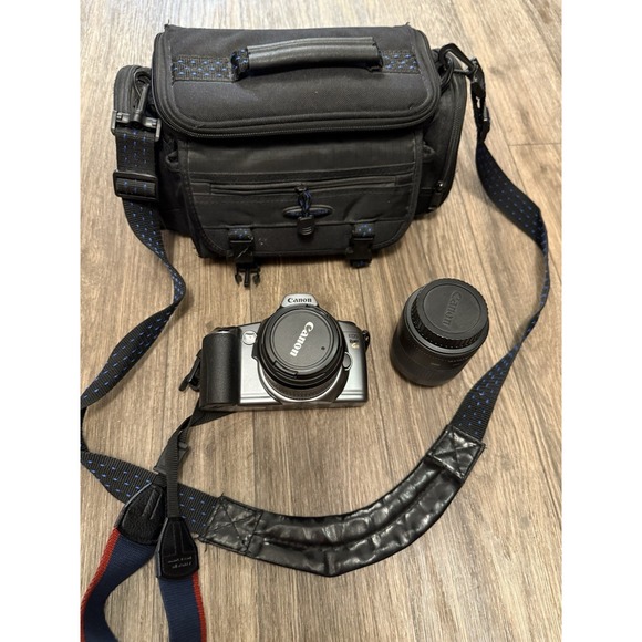 Canon EOS Rebel G II 35mm Film Camera With 2 Lens 35-80; 80-200 - Picture 1 of 9